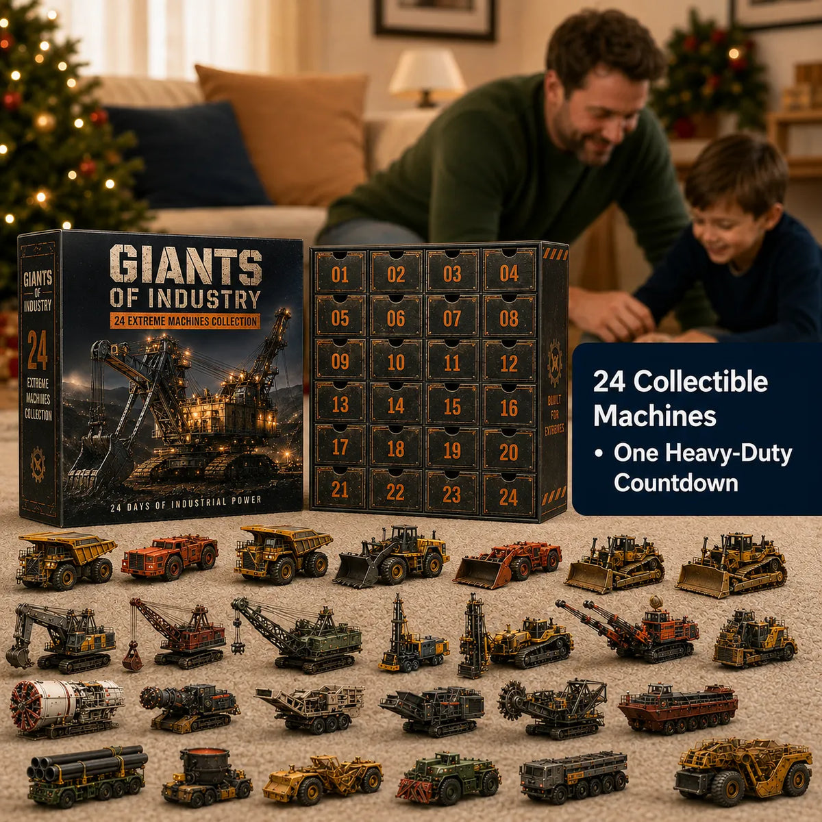 🔥49% Off Last Day -24-Day Extreme Machines Advent Calendar – Heavy Industry & Mining Equipment Collection