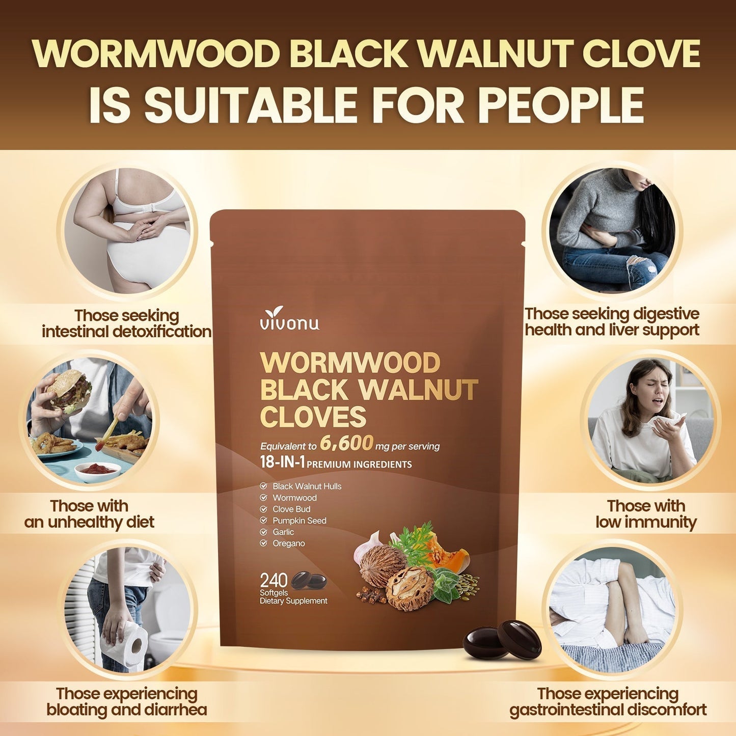 Black Walnut Wormwood Capsules