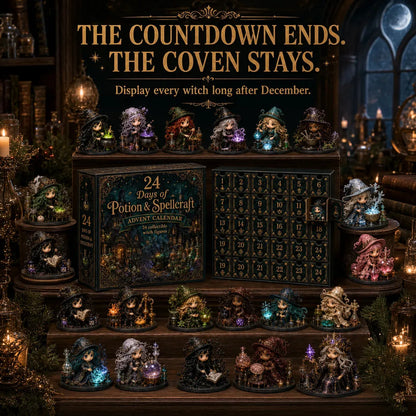 🔮 LAST DAY 49% OFF – 24 Days Of Witchy Surprises Advent Calendar | 24 Unique Collectible Witches with Magical Themes, Mini Figures & Fantasy Display Collection ✨