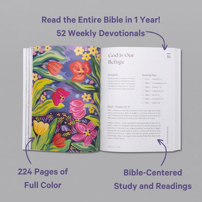 A Beautiful Year in the Bible: A 52-Week Devotional for Women (Softcover)