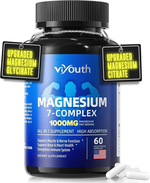 Glycinate Supplement, Magnesium 7 Complex Advanced with Citrate Malate Chelate