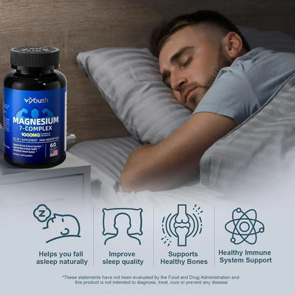 Glycinate Supplement, Magnesium 7 Complex Advanced with Citrate Malate Chelate